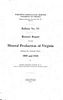 公告 006，《日历年 Virginia 矿产产量双年度报告》1909 和 1910