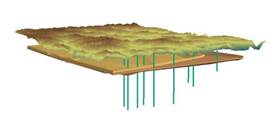 基恩山3 D 模型